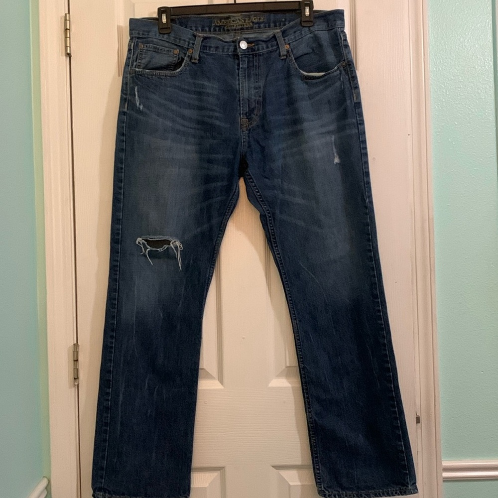 American Eagle Outfitters Original Straight Jeans Size 36 32 Length